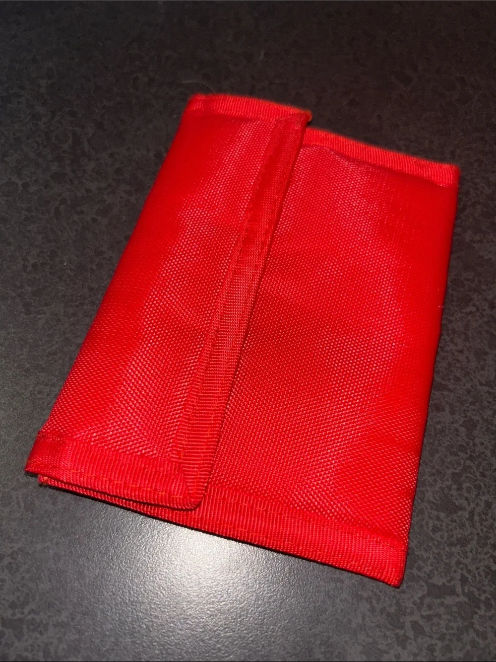 Retro 80s red Velcro wallet